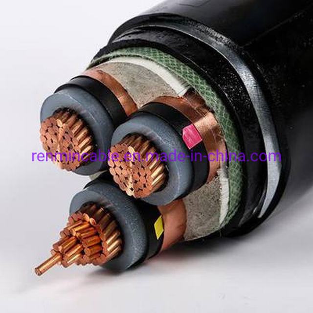 Power Cable 11kv 33kv 3X35mm2 Copper Conductor XLPE Insulated Steel Wire Armoured Power Cable