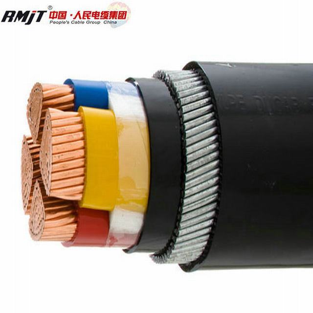  Câble souterrain sur le fil en acier/Type de câble d'alimentation en cuivre blindé