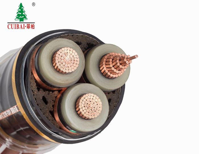 3 Cores Copper Conductor Steel Tape Armoured XLPE Insulated Power Cable