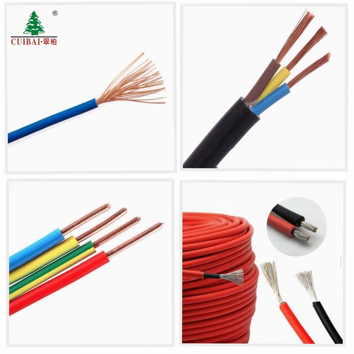 
                                 Conductor de cobre de alto nivel de aislamiento de PVC flexible funda de cable eléctrico de uso doméstico                            