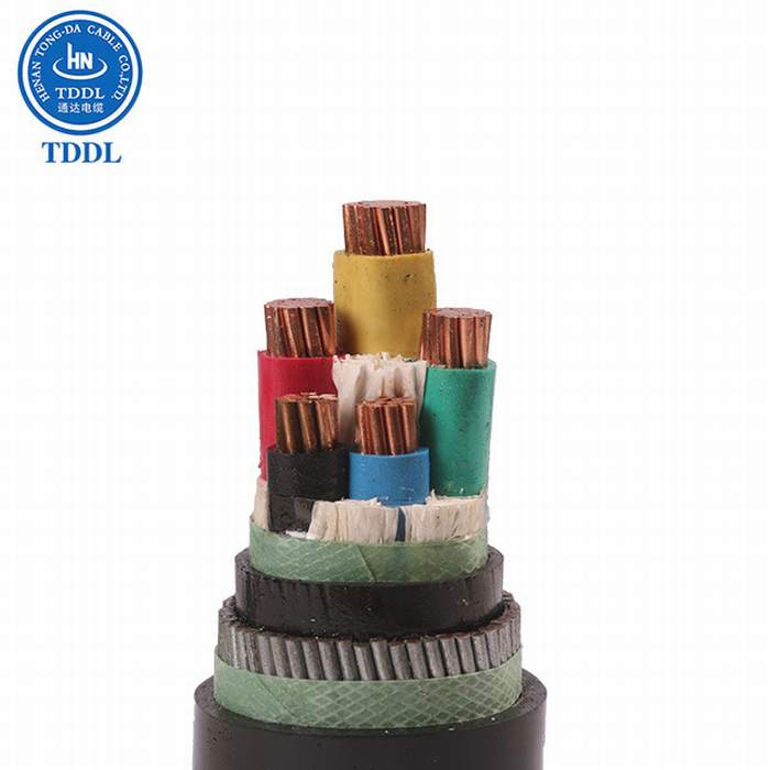 0.6/1kv-3+2 Core Copper Conductor PVC Insulated PVC Sheathed Power Cable