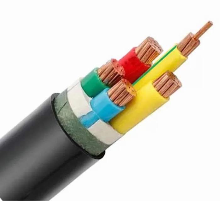 
                                 0.6/1kv 4 coeurs isolés de PVC Câbles Nycy Nyy VDE Câble d'alimentation standard 1.5-800mm2                            