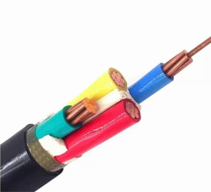 
                                 Conducteur en cuivre 0.6/1kv Câble d'alimentation, câble à quatre coeurs à la norme CEI                            