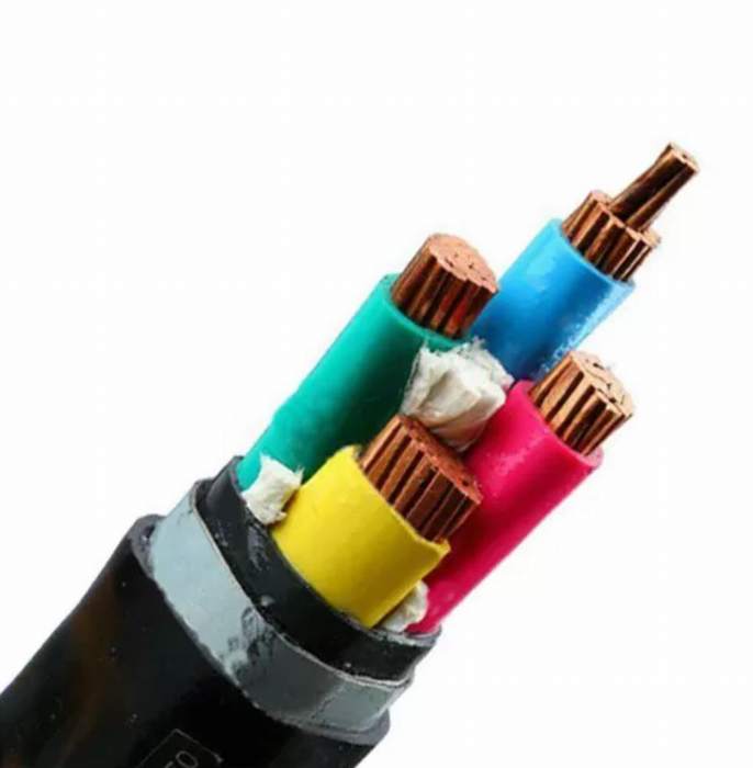 
                                 0.6/1kv de núcleo múltiple aislamiento XLPE Conductor de cobre recubierto de PVC blindado N2xby estándar IEC Cable de alimentación eléctrica                            