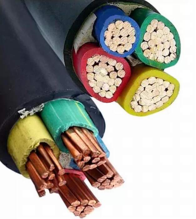 
                                 4 coeurs isolés de PVC kv 0.6/1Cu Câble d'alimentation avec câble de transmission de puissance certifié IEC                            