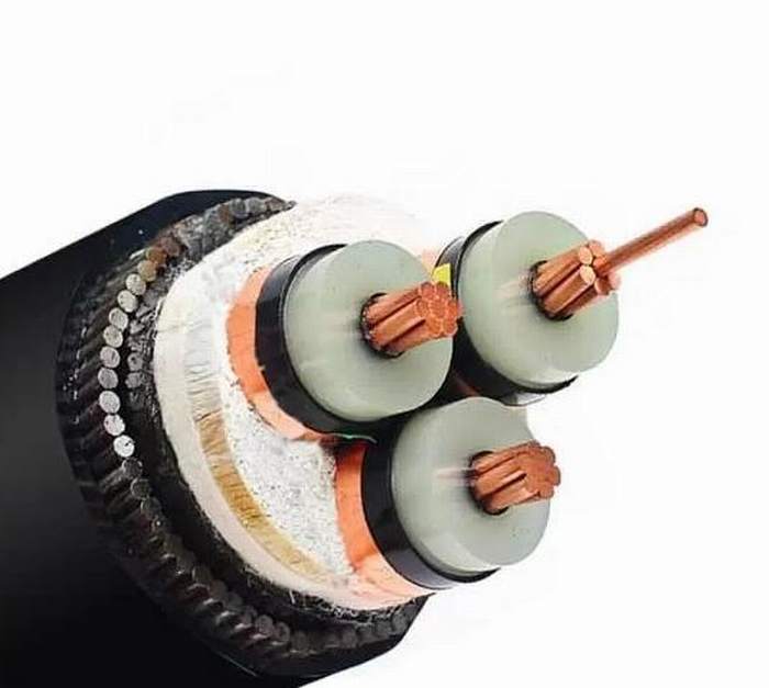 
                                 6 / 10кв 3 Core витого медного стальная проволока бронированных электрический кабель / кабель питания                            