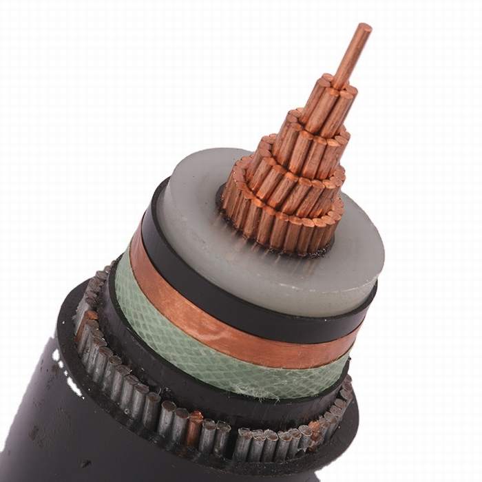 
                                 8.7 / 15 Kv XLPE Cable Eléctrico Conductor de cobre de cinta de acero revestimiento interior de PVC blindado N2Cable xsry                            