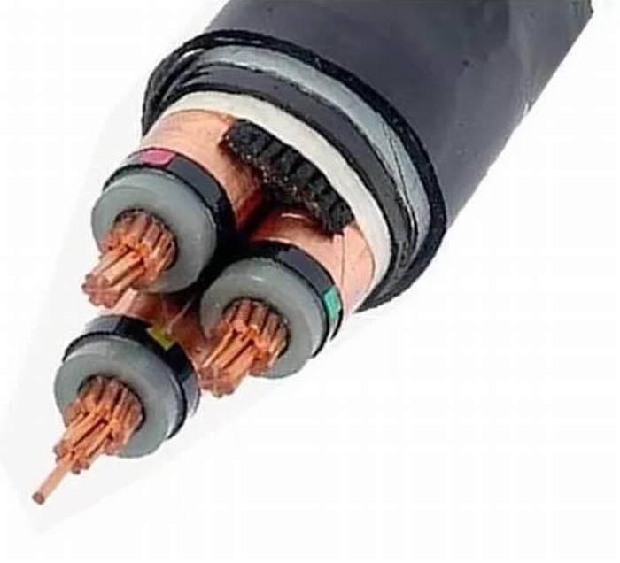 
                                 AS/NZS 1429 haute tension du câble électrique blindé 3 de la phase X120sqmm Ruban d'acier                            