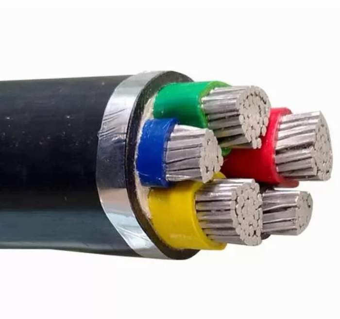 
                                 El conductor de aluminio de 5 núcleos aislados con PVC Cables Cable Unarmoured 0.6/1 Kv                            