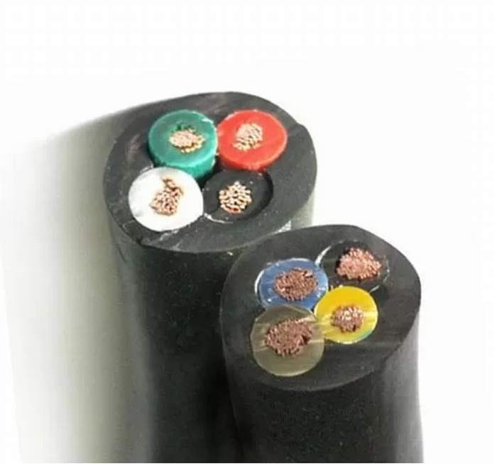Black Heavy Rubber Sheathed Cable Epr Insulated CPE Fire Resistant