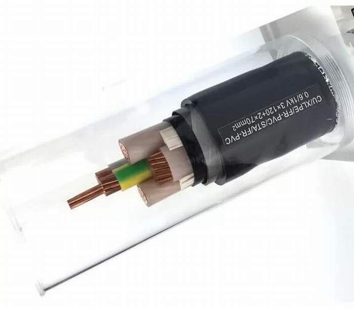 
                                 Проводник из бескислородной меди стальной ленты бронированных электрических кабелей с ПВХ-оболочка черного цвета                            