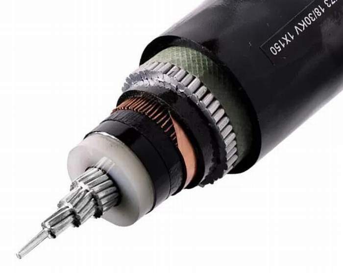 
                                 Einkernige XLPE Isolierung hohes Voltag des kupferner Draht-Schild-SWA-Tiefbaual-gepanzerte elektrischen Kabel-                            
