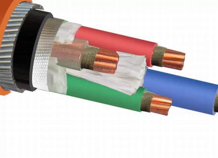 
                                 Feuerbeständiges 4core LV gepanzertes elektrisches Kabel-XLPE/PVC kupfernes Kern-Stahldraht-gepanzertes Isolierkabel                            