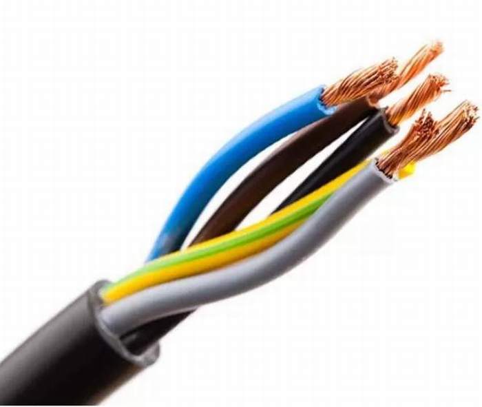 
                                 Cinco núcleos comerciales de Cable Eléctrico cable de aislamiento de PVC de aprobación ISO                            