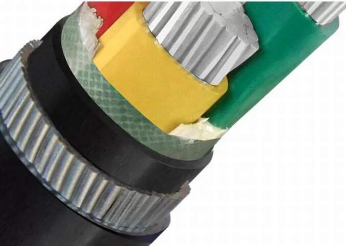 Galvanized Steel Wire Armoured Electrical Cable 4 Cores Low Voltage XLPE or PVC Insulation Al Cable