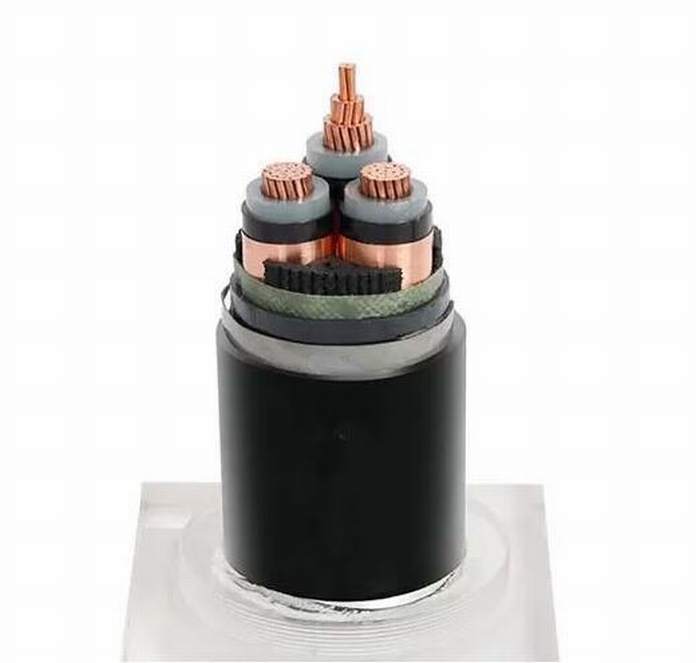 
                                 Conducteur en aluminium de haute tension en acier avec isolation XLPE Câble électrique blindé 3 noyaux 3x400 mm2 35kv                            