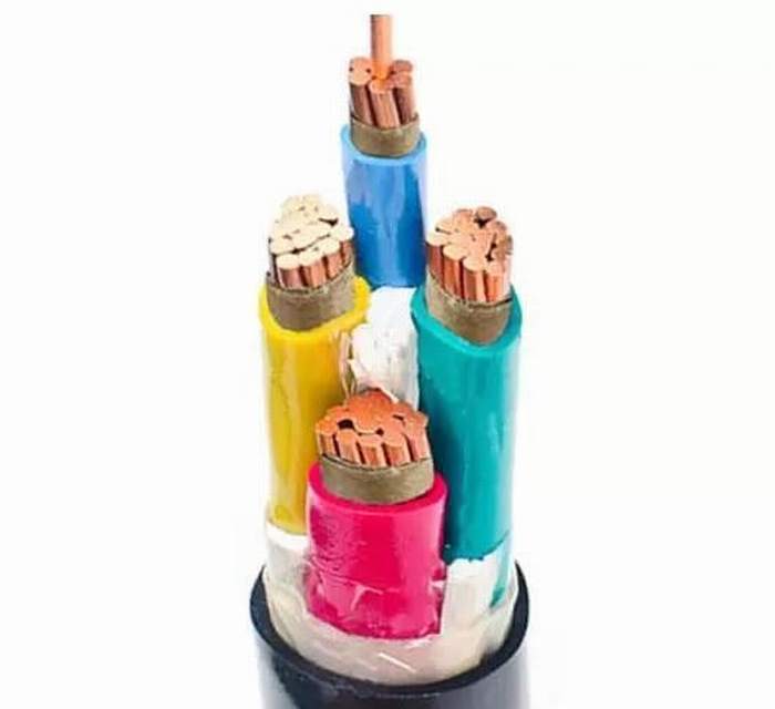Low Smoke Halogen Free 4 Core Cu / Mica Tape / XLPE / Lsoh Fire Retardant Cable