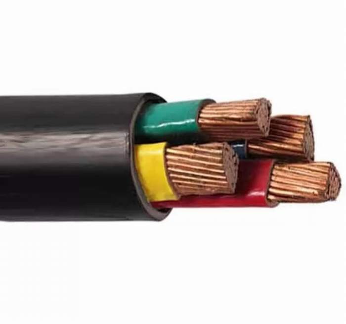 
                                 Conducteur en cuivre de basse tension 4 câble d'alimentation de base 0.6/1kv fabricant de câbles électriques isolés en PVC                            