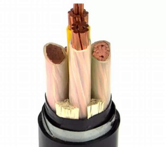 
                                 Conducteur en cuivre de basse tension Ruban d'acier blindé de câble électrique XLPE / isolant en PVC Gaine en PVC Câble souterrain                            