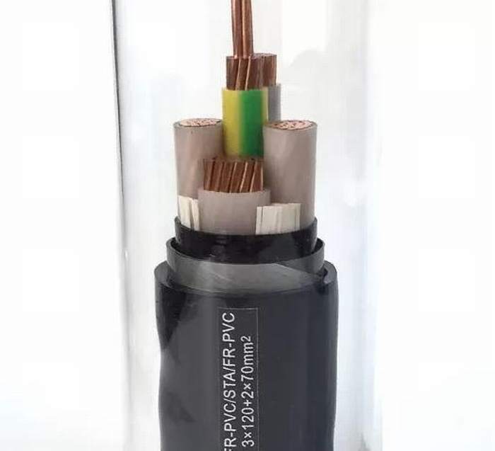 
                                 Низкое напряжение стальной ленты бронированных электрического кабеля Cu Проводник из ПВХ Оболочки                            