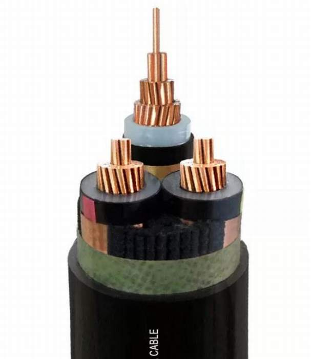 
                                 Mittlere Spannung 26/35kv Cu/XLPE/Cts/PVC mit kupferner Draht-Bildschirm-einkerniger oder drei Kern-Energien-Kabel                            