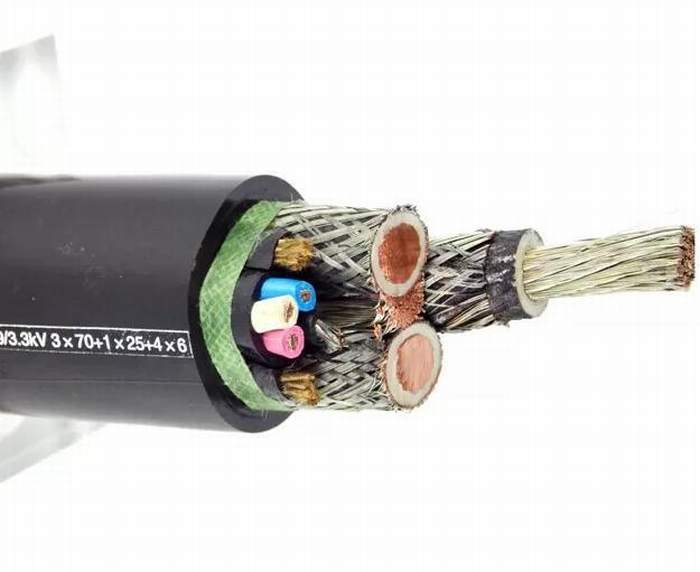 
                                 Blindaje de cobre móvil Cable recubierto de goma de protección del medio ambiente                            