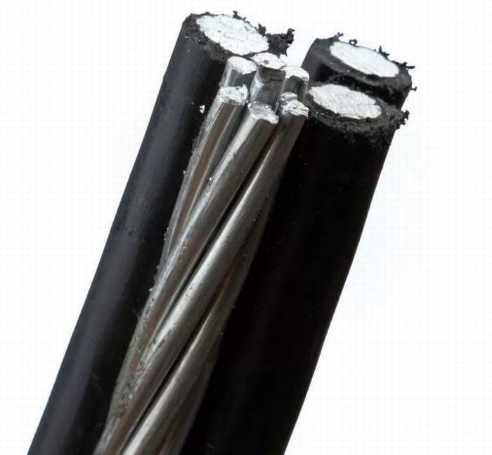 PE / XLPE Insulation Muti Core Aluminum Conductor Drop Wire 0.6kv / 1kv