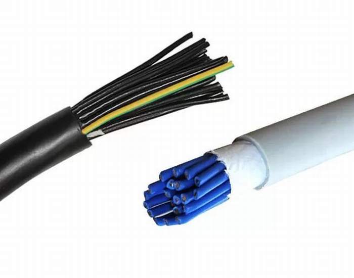 
                                 Aislamiento de PVC blindado recubierto de PVC Cable de control con cable de masa amarillo y verde                            