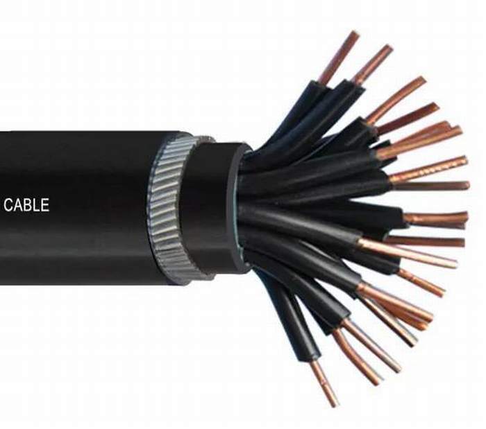 
                                 Aislamiento de PVC de alambre de acero recubierto de PVC del cable de mando blindado con revestimiento ignífugo                            