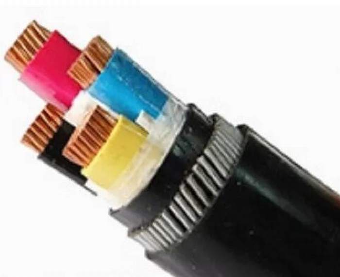 Shaped Conductor PVC Armoured Cable Black Sheath Color Ce IEC Certification