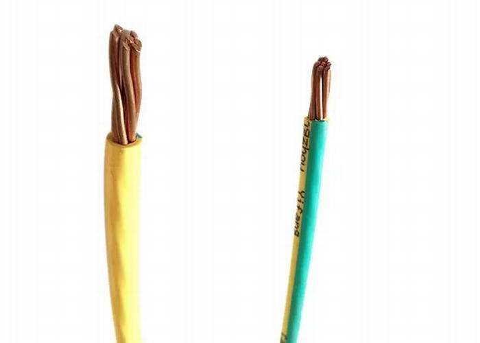 
                                 Cable eléctrico de cobre trenzado, H05V-U/H07V-U de aislamiento de PVC de Cable de alimentación                            