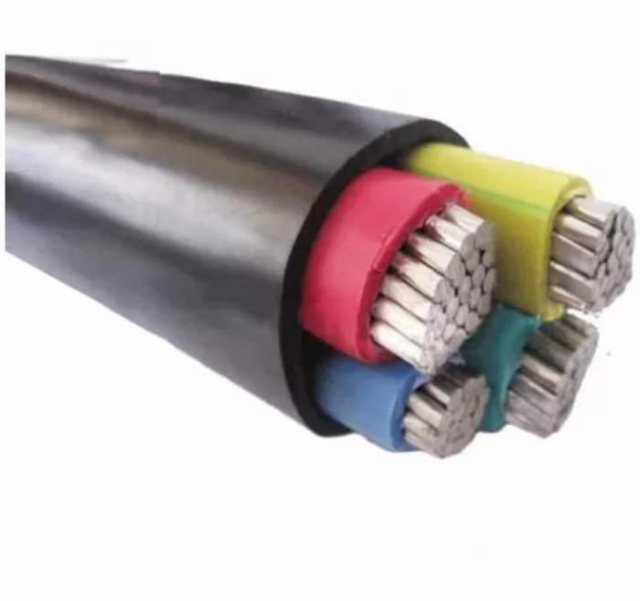 Three and Half Core PVC Insulated Cables Unarmour Cable1000V Aluminum Conductor