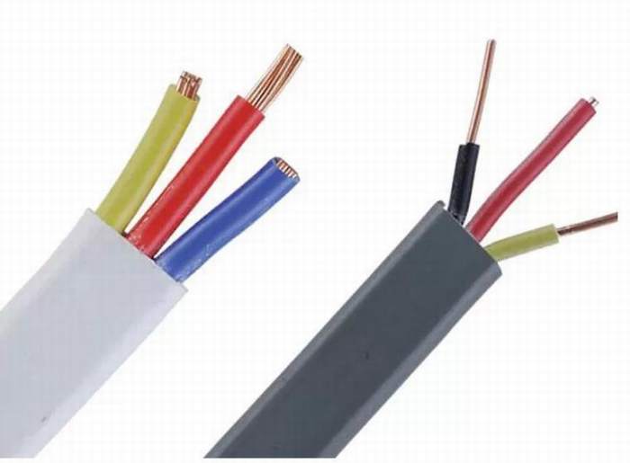 
                                 Парные и заземление плоские электрические провода с изоляцией из ПВХ стандарта BS 6004 2 X 2.5 + 1 x 1,5 мм2                            