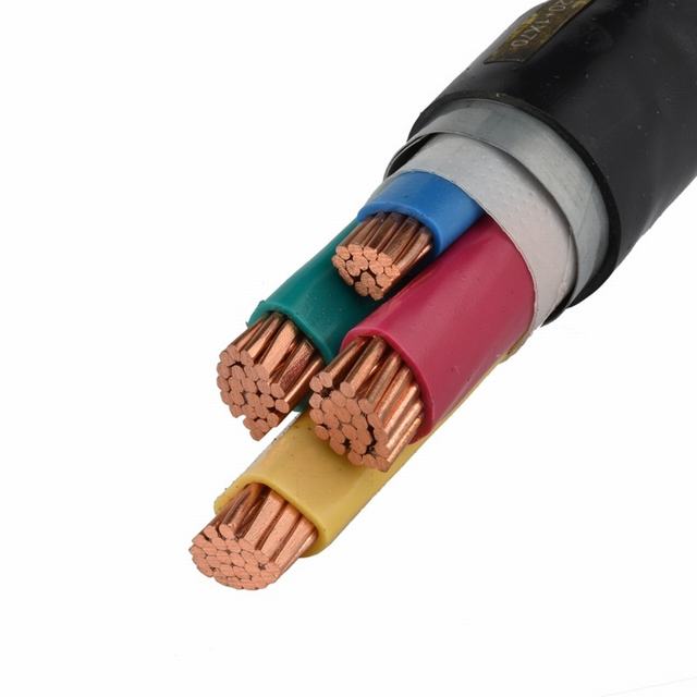  0.6/1kv 4 coeurs isolés en polyéthylène réticulé Câble d'alimentation Câble souterrain de câble électrique