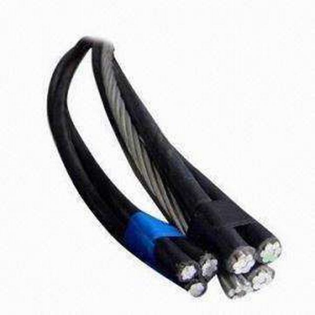 600/1000V Aluminum Wires Conductor PVC Insulation Black ABC Cable Electrical Cables