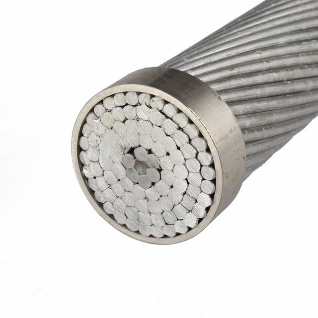  Cable de aluminio desnudo conductores ACSR Conductor de aluminio reforzado de acero de cable, cable de alimentación eléctrica, cable eléctrico