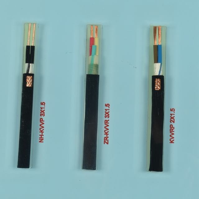  Conductor de cobre aislados con PVC, recubierto de PVC flexible de control de Cable.