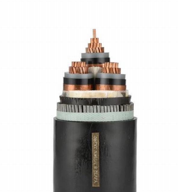  Conductor de cobre con aislamiento XLPE SWA/Sta Blindó Cable de alimentación. XLPE/PVC Cable de alimentación.