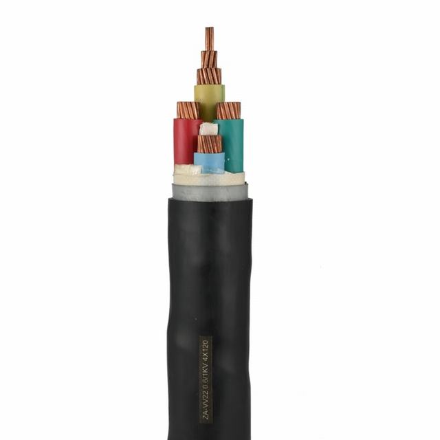  Cable de alimentación eléctrica de baja tensión aislados con PVC, recubierto de PVC Cable blindado