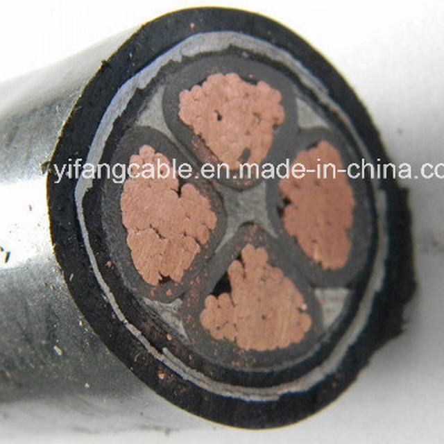  0.6/1kv 4*120mm2 Cu/XLPE /Sta/PVC Yjv22 Cable