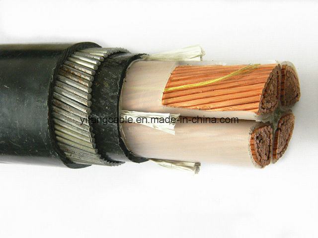  0.6/1kv cuivre/aluminium isolation en polyéthylène réticulé de base du fil en acier/acier câble d'alimentation blindés de bande