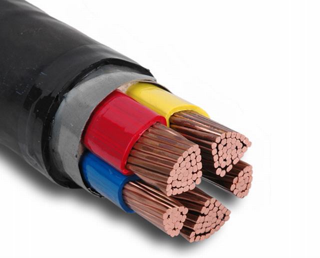  0.6/1kv Câble d'alimentation de cuivre/aluminium 5X10, 5X16, 5X25, 5X35, 5X50, 5X70, 5X95, 5X120, 5x150mm2