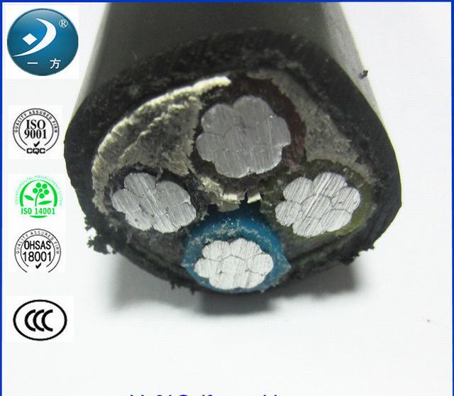  0.6/1kv/Cu/XLPE SWA PVC/Cable de alimentación de 4 núcleos de 240mm