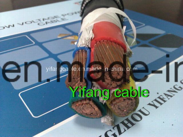  0.6/1kv Cu ou Al / XLPE isolamento de PVC/cabo de alimentação do VE
