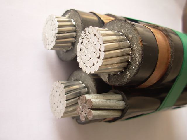  12/20 (24KV) 3X1X150 + 54, en Acier Inoxydable Cable di 6mm2 Autoporteur