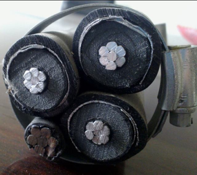  12/20kv ABC Cable met pvc Insulated Steel Wire Neutral Wire