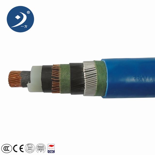 
                                 kabel van de Macht van 1X185mm222kv XLPE Cu de Ondergrondse Gepantserde met Certificaat                            