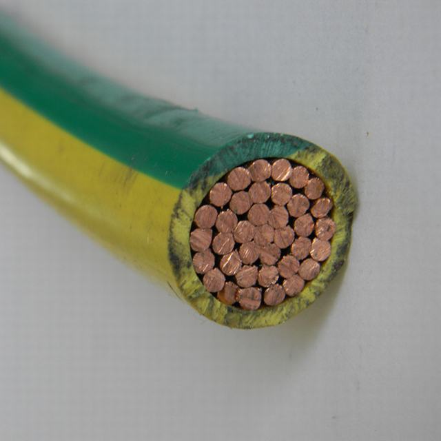  1CX25mm2 Cu/PVC amarillo/verde el cable de masa 600/1000V según IEC 60502