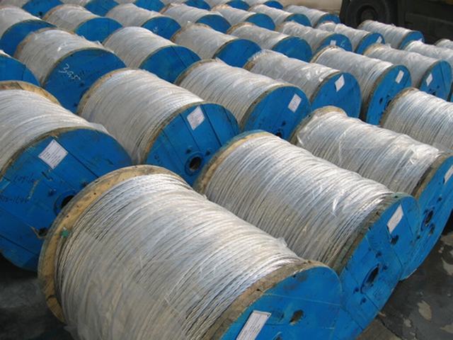 3/8" Zinc Coated Steel Wire Overhead Ground Steel Strand ASTM A475 CAS G12