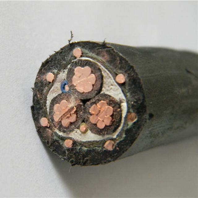  Conductor de cobre trenzado de 3 núcleos aislados con PVC, Cable de baja tensión concéntrica